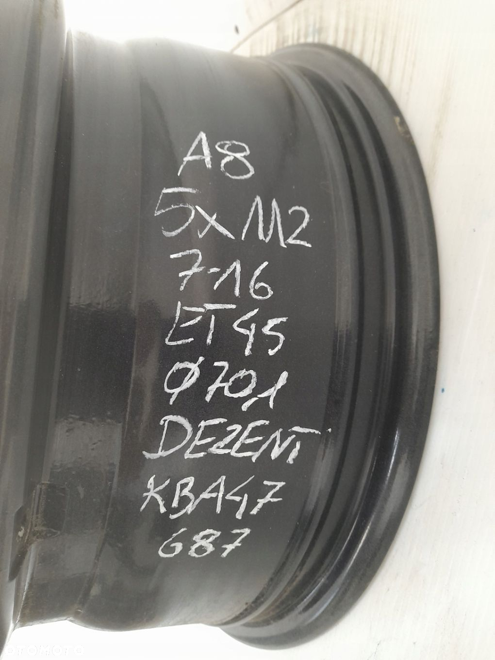 Felgi aluminiowe Dezent KBA47687 7.0" x 16" 5x112 ET45 - 16