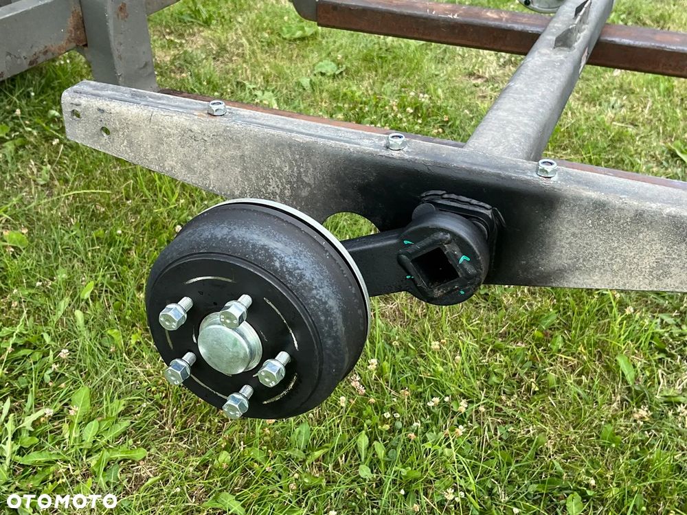 KOMPLET DWIE JAK NOWE OSIE HAMOWANE OŚ HAMOWANA 2x 1350KG DO LAWETY PRZYCZEPY KNOTT VGB 13 5x112 ZREGENEROWANE - 12