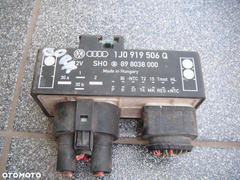 vw  bora moduł- sterownik wentylatorów 1j0919506q - 1