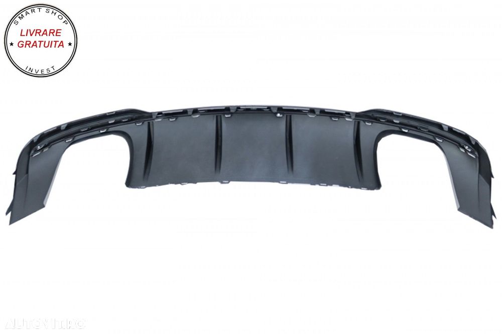 Difuzor Bara Spate cu Ornamente toba Audi A3 8V Facelift Sedan Convertible (2016-2- livrare gratuita - 6