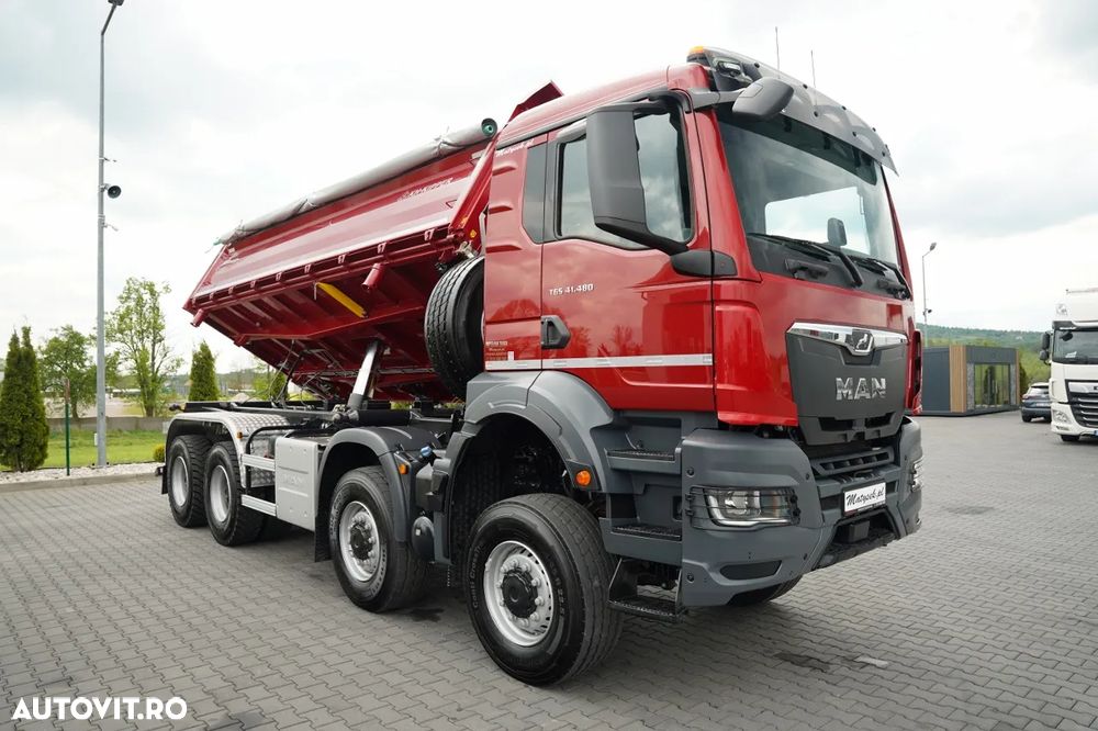 MAN TGS 41.480 / 8x8 / BASCULANĂ SPATE / MANUAL / NOU NOU / KH-KIPPER / - 13