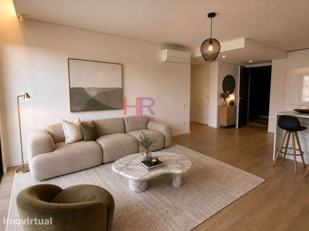 Arrenda-se apartamento T1 com lugar de garagem em Canidelo. - Grande imagem: 3/17
