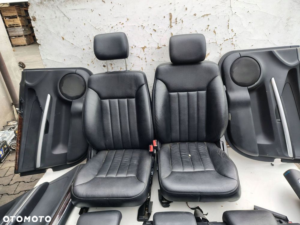 FOTEL FOTELE KANAPA BOCZKI CZARNA SKÓRA KOMPLET MERCEDES ML W164 - 7