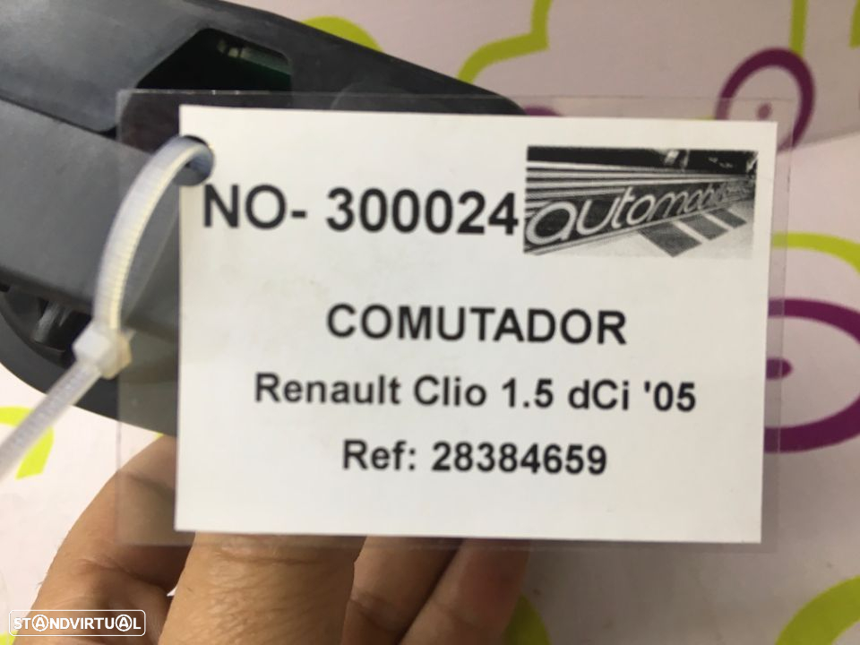 Comutador Luzes Renault Clio III 1.5 DCi 86 Cv de 2005 - Ref: 28384659 - NO300024 - 4