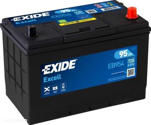 Akumulator Exide Excell 12V 95Ah 720A P+ EB954 MOŻLIWY DOWÓZ MONTAŻ