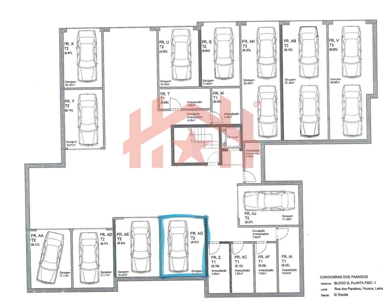 Apartamento T2 / Condomínio Fechado com Piscina / Pousos - Grande imagem: 2/2