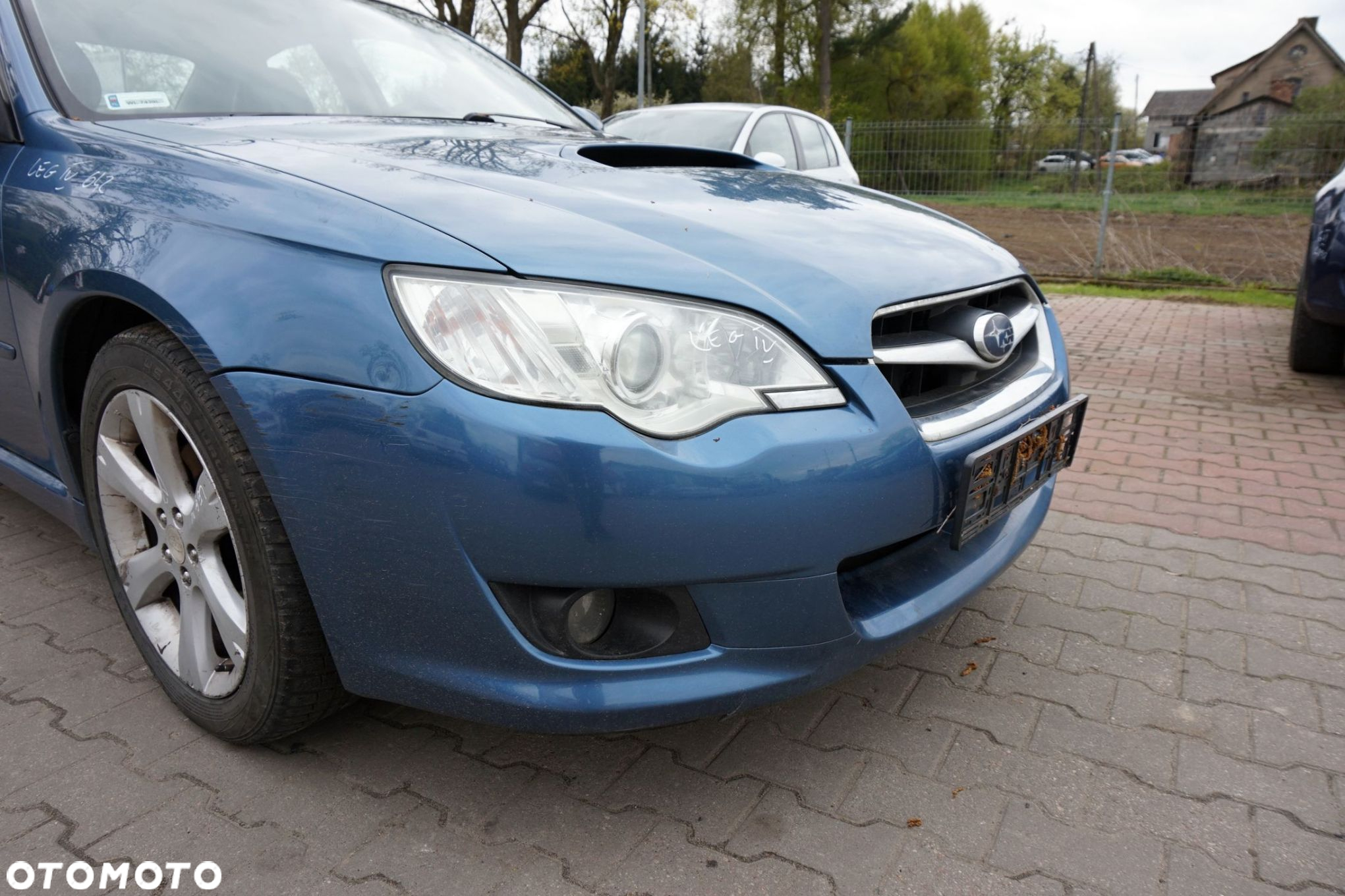 MASKA ZDERZAK BŁOTNIKI LAMPY LEGACY IV BL LIFT 64Z XENON SPRYSKI SUBARU 2006-2009 NIEBIESKI PRZÓD KOMPLETNY - 10