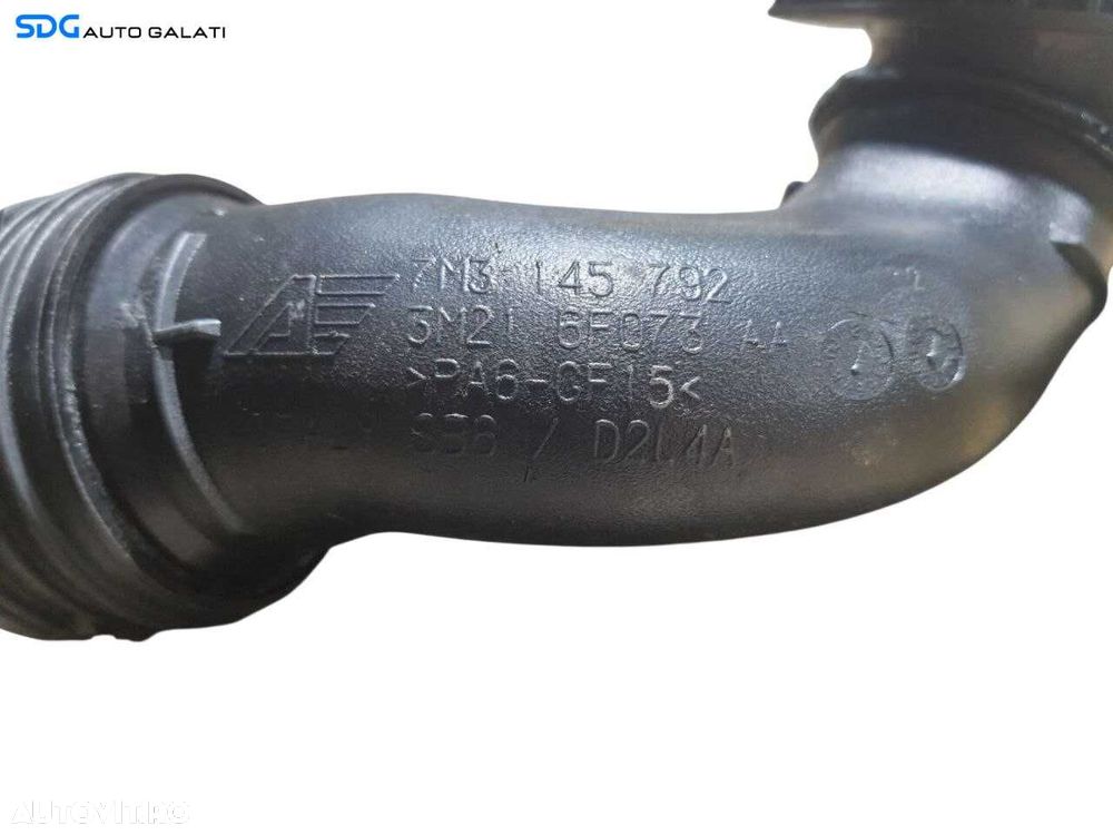 Conducta Furtun Tub Tubulatura Intercooler Turbo Turbina Turbosuflanta Volkswagen Sharan 1.9 2.0 TDI 2001 - 2010 Cod 7M3145792 3M21-6F073-AA [N2378] - 4