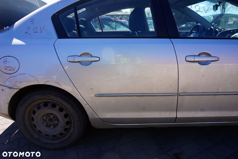 DRZWI TYLNE PRAWE 3 I BK SEDAN 22V  SREBRNY MAZDA 2003-2006 - 3