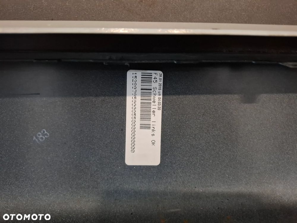 Nakładka progowa lewa BMW 2 F45 2015 rok kolor 300 nr 7318749 - 3