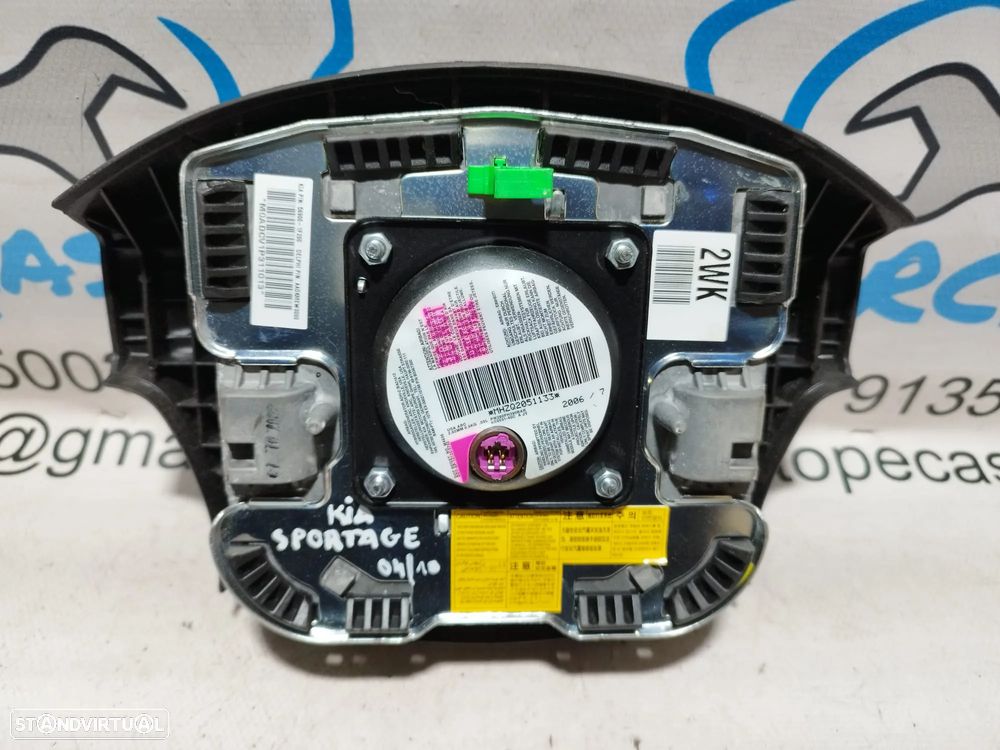 AIRBAG VOLANTE GUIADOR KIA SPORTAGE II 2 MK2 JE KM 569001F200 DELPHI - 3