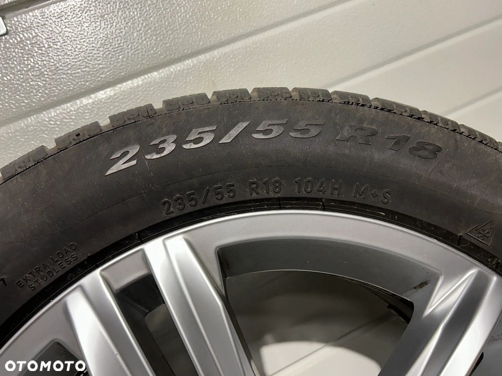 Oryginalne koła zimowe FELGI 18 VW Tiguan II Soda Kodiaq Seat Tarraco Audi Q3 Pirelli 235/55R18 7,5mm jak NOWE - 9