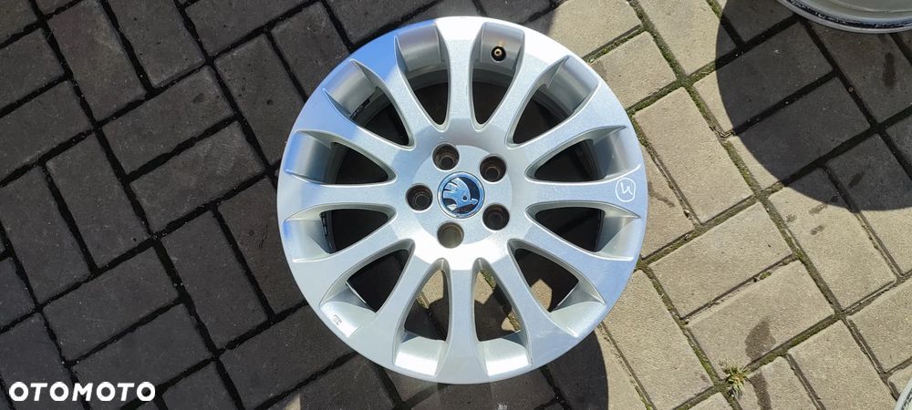 FELGI ALUMNIOWE 5x100 6.5Jx16 CALI ET 43 fi 57.1 5J0601025L SKODA FABIA ROOMSTER RAPID KOMPLET 4 SZTUKI - 8