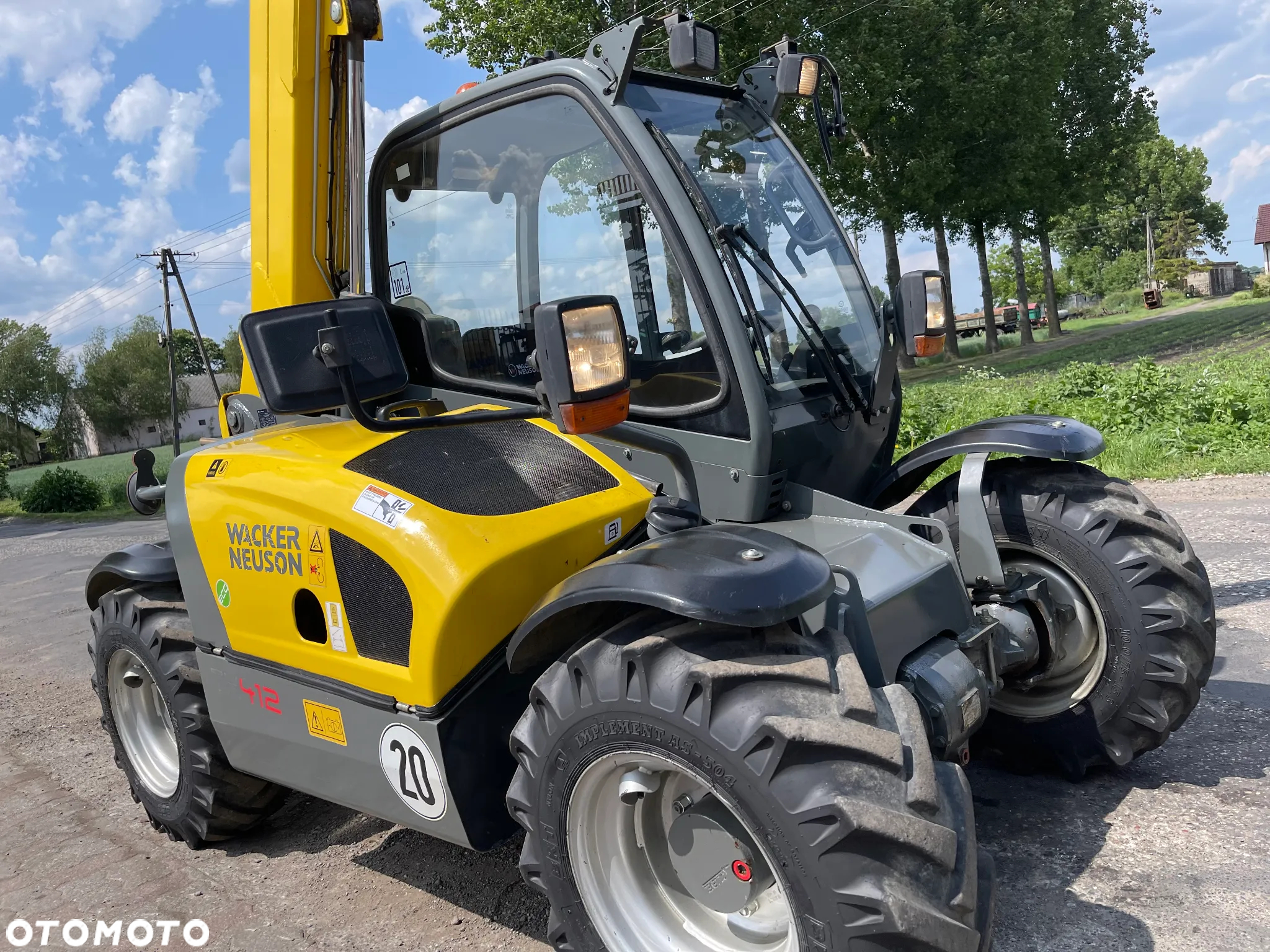 Wacker Neuson Ładowarka teleskopowa Wacker Neuson TH 412 Rok 2019 Jak nowa Szeroka 1.50 M BRUTTO Kompaktowa - 13