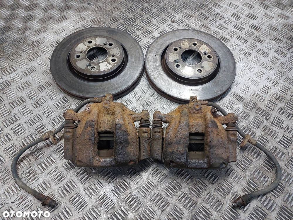 TARCZE HAMULCOWE PRZÓD + KLOCKI + ZACISKI HONDA CR-V III 2.2 i-CTDI - 1