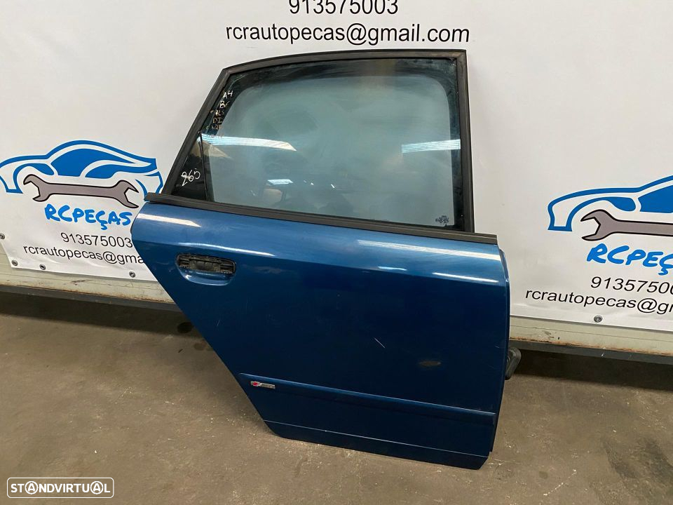 PORTA TRASEIRA TRÁS DIREITA AUDI A4 B6 SLINE S-LINE S LINE FECHO ELEVADOR MOTOR PUXADOR VIDRO - 2