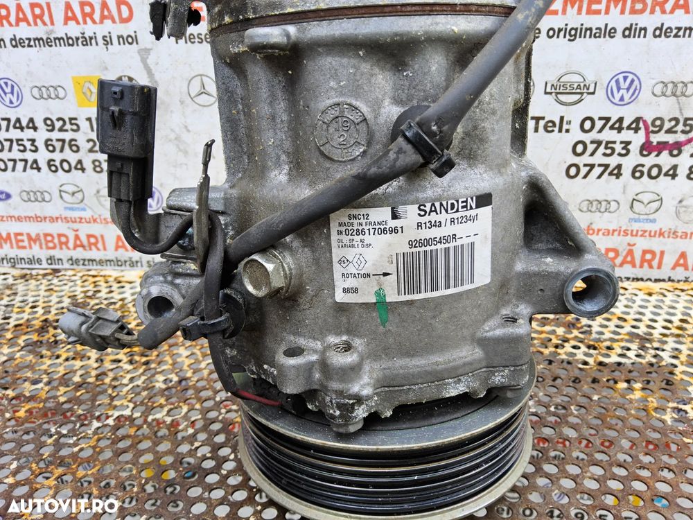 Compresor clima Renault 1.0 1.3 cod 926005450r Clio 5 Captur clio 0.9 Nissan Juke - 2