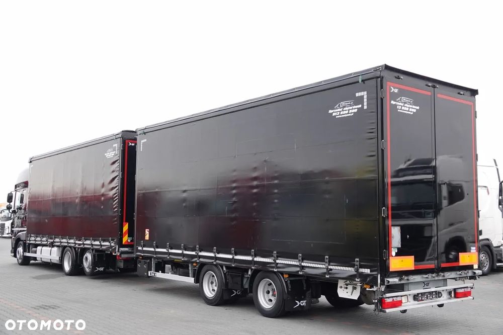 DAF XF 480 / ZESTAW TANDEM 120 M3 / PRZEJAZDOWY / KLIMA POSTOJOWA / 7,7 M + 7,7 M / 2022 ROK / - 7