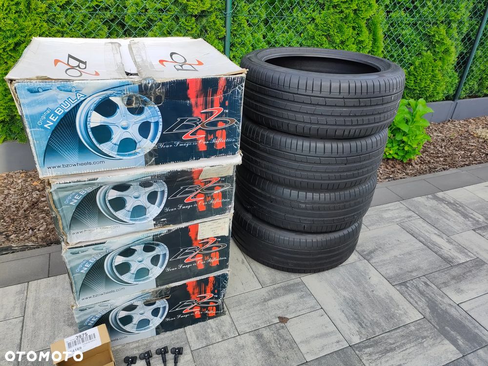 Nowe Felgi chrom chromowane 20 cali 5x114.3 5x120 20x8.5 ET30 chrysler BMW dodge + opony 245/45/20 + czujniki - 1