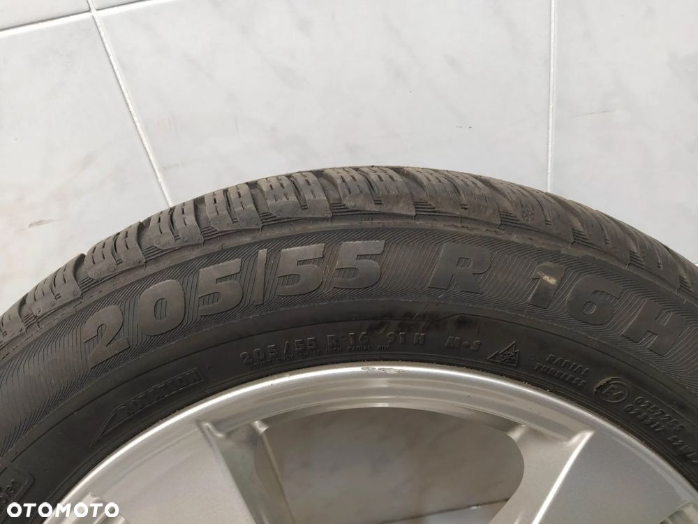 ALFA ROMEO AUDI SEAT SKODA VW 7X16 ORYGINALNE FELGI DEZENT ALUMINIOWE R16 ET40 5X112 OPONY SEMPERIT 205/55 KOŁA - 6
