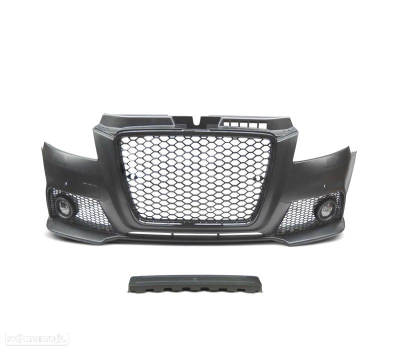 PÁRA-CHOQUE FRONTAL AUDI A3 8P 08-12 RS PRETO PDC - 3