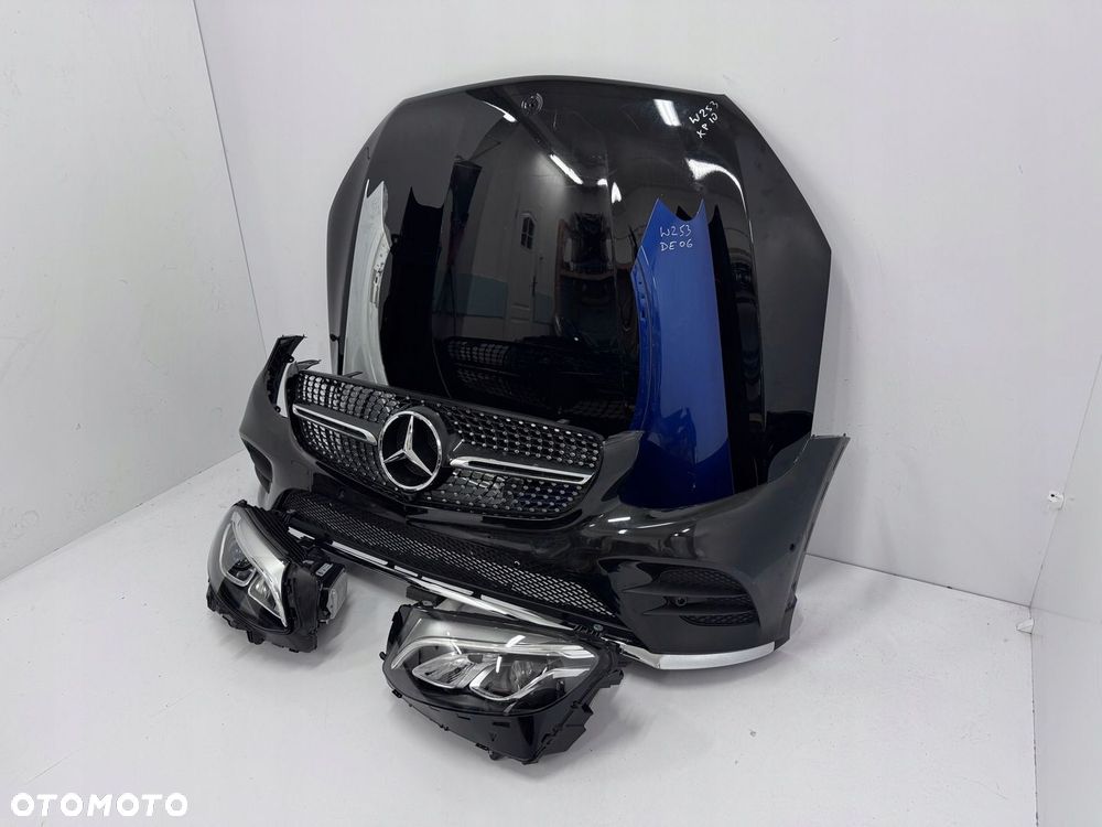 PRZÓD MERCEDES GLC X253 W253 A253 AMG MASKA ZDERZAK BŁOTNIKI LAMPY - 3