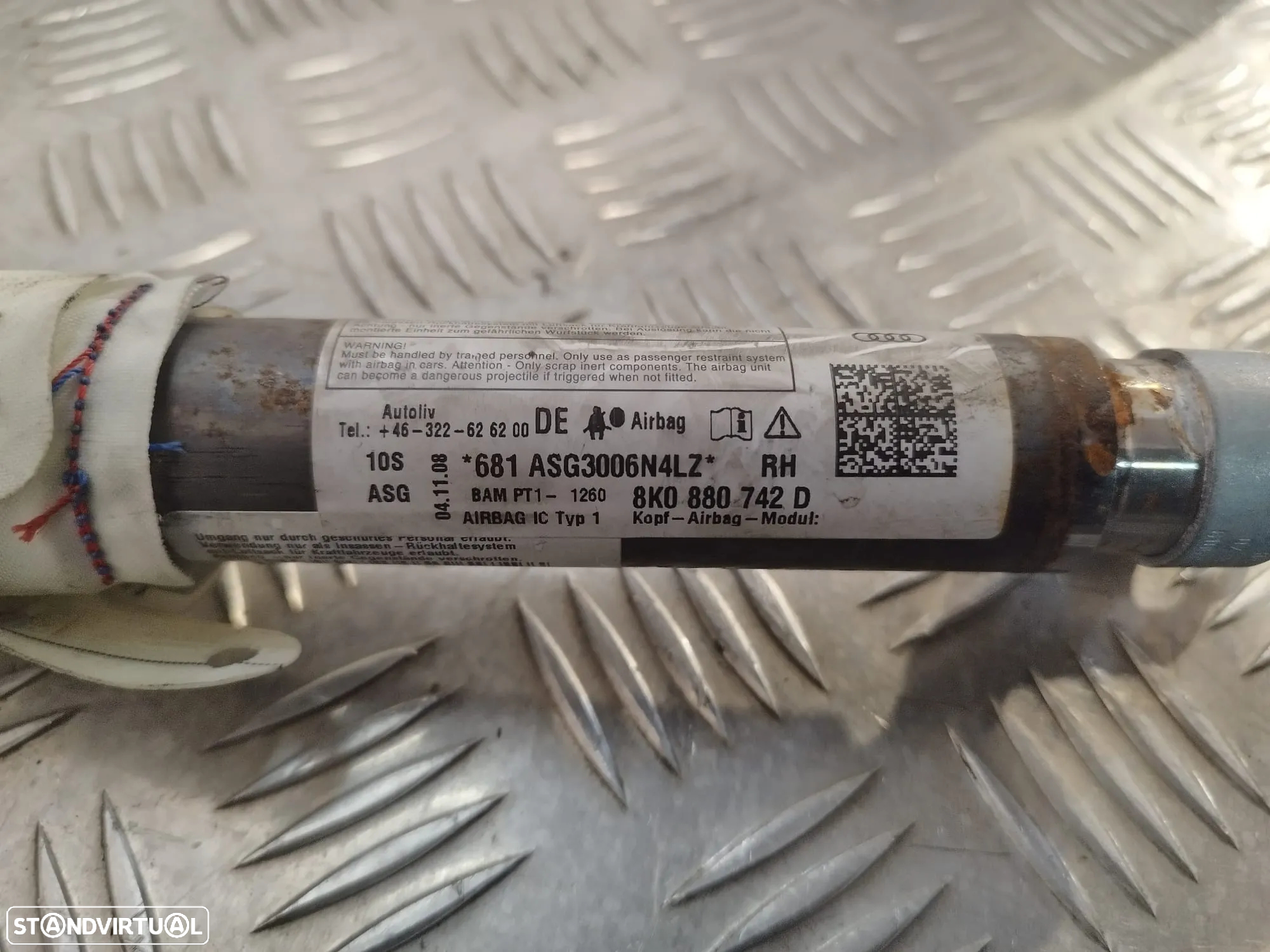 CORTINA CORTINAS AIRBAG AIRBAGS ESQUERDA DIREITA 8K0880741D 8K0880742D AUDI A4 B8 - 4