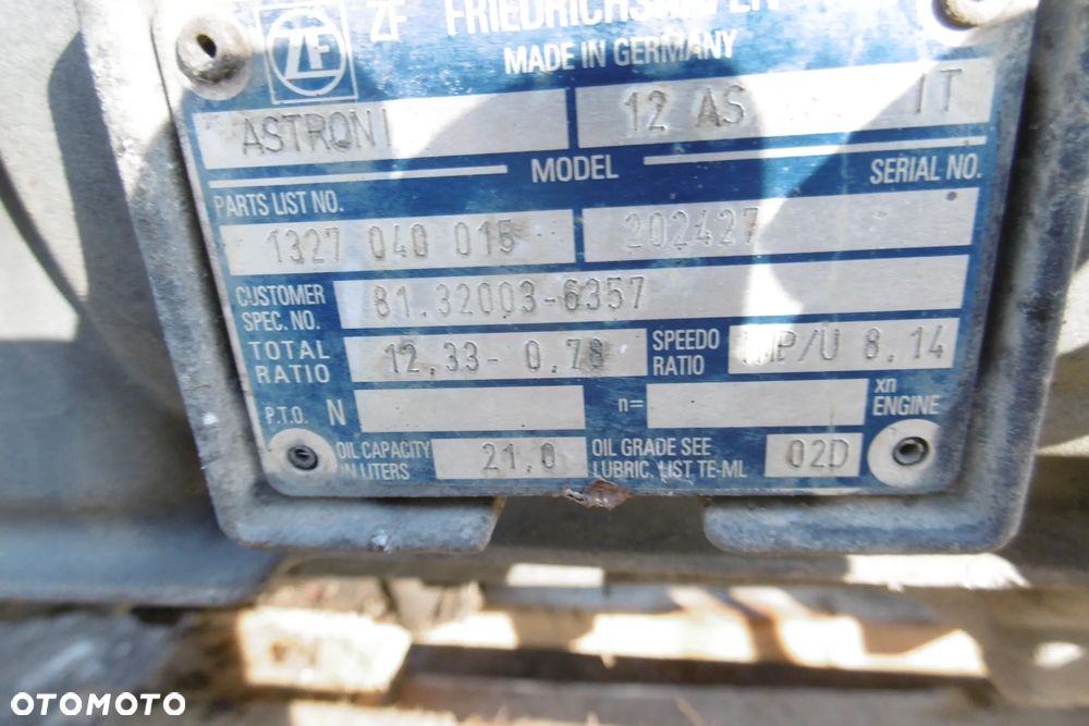 Skrzynia biegów Man TGA 12AS IT - 5