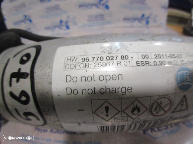 Modulo 9677002780 CITROEN C4 2 B71 FASE 1 2012 1.6HDI 112CV 5P BRANCO Condensador Start/Stop CITROEN DS3 2011 1.6HDI 92CV 3P AZUL - 4