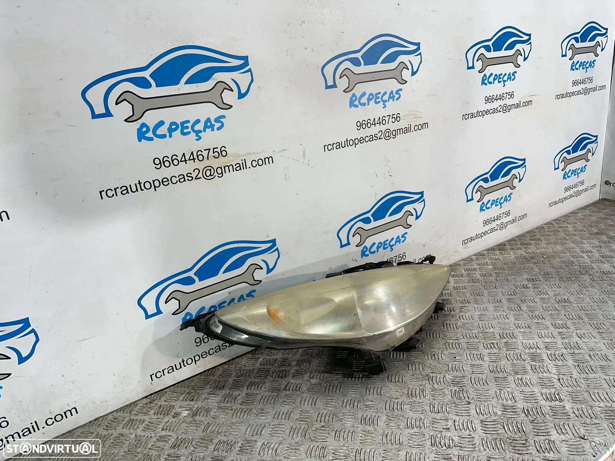 .Farol Otica Frente Frontal Direita Original Peugeot 207 2006 - 2009 - 3