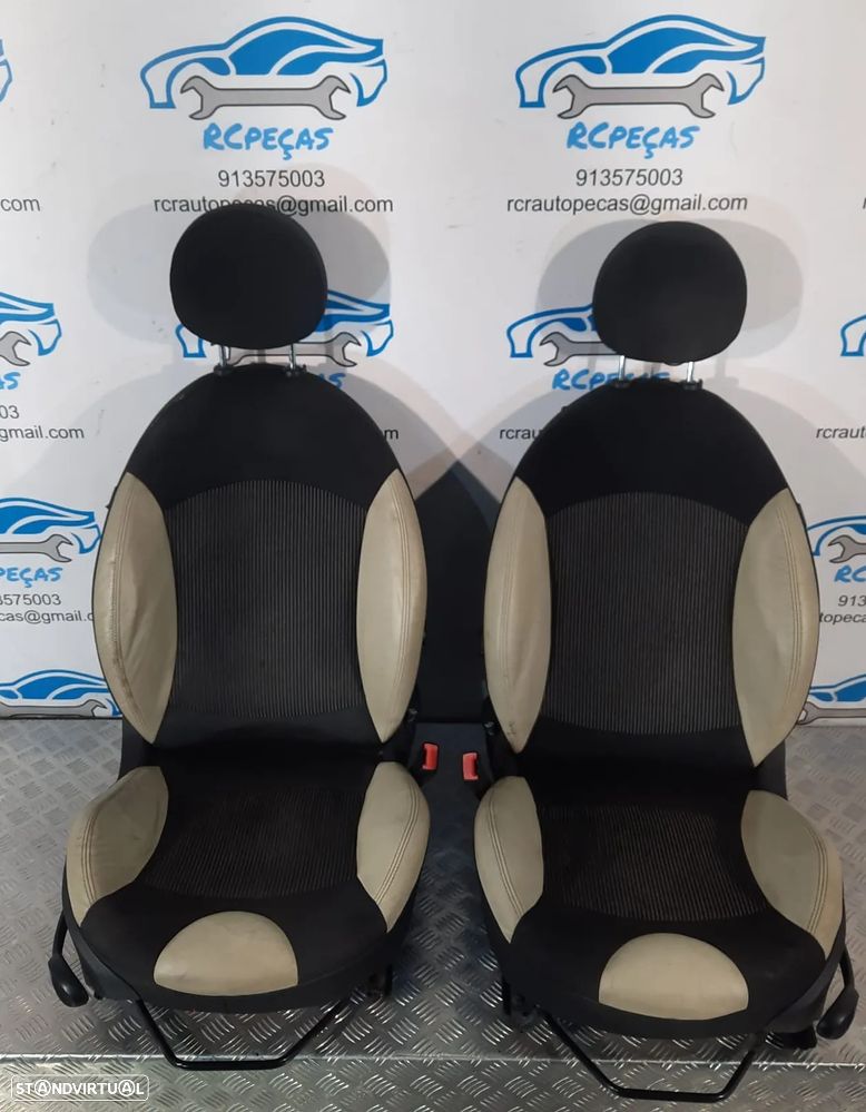 BANCOS FRENTE FRONTAL TRASEIRO TRÁS MINI ONE COOPER D S R56 TECIDO PELE AIRBAG ORIGINAL - 3