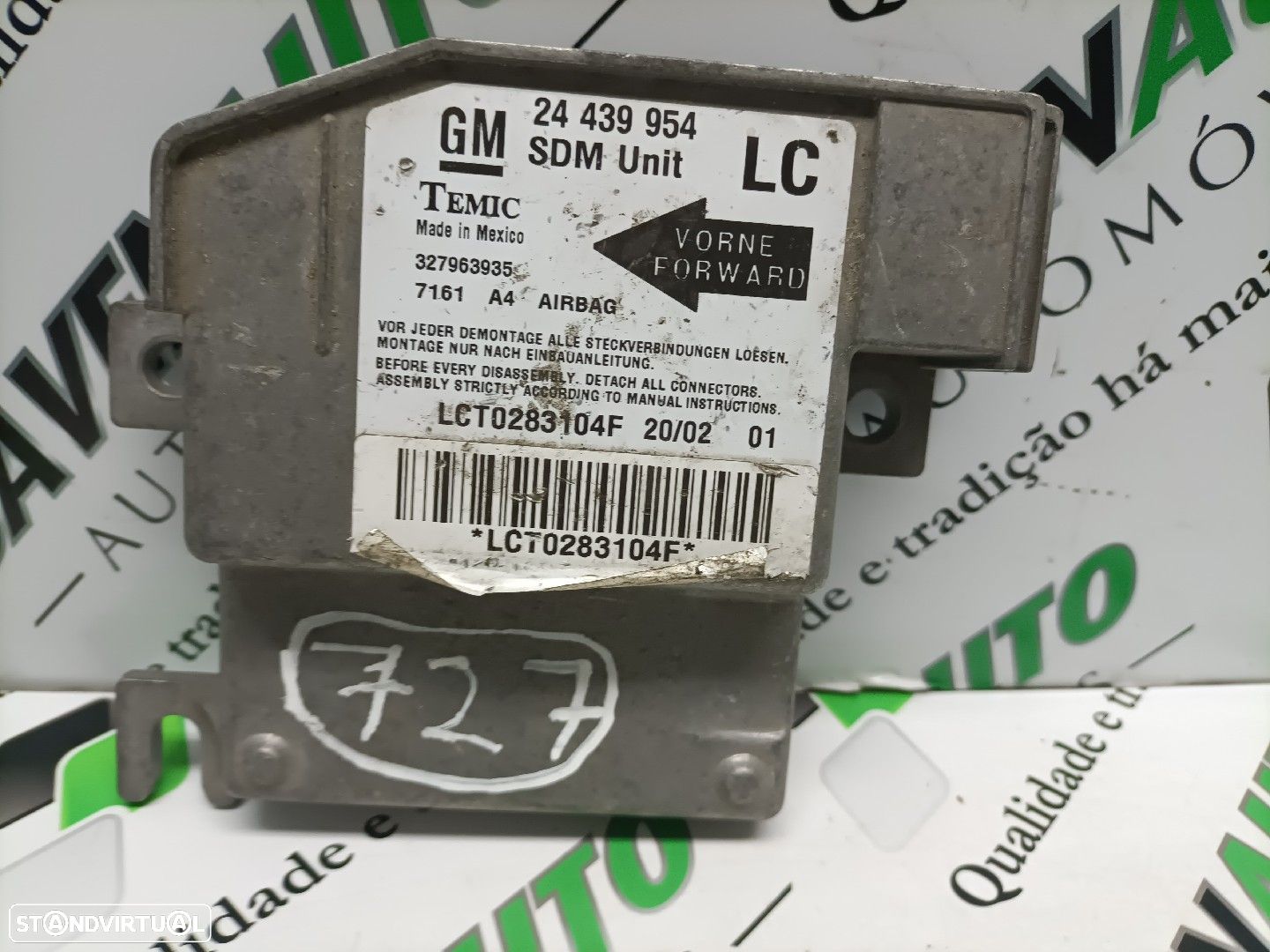 Centralina Airbags Opel Corsa C (X01) - 1