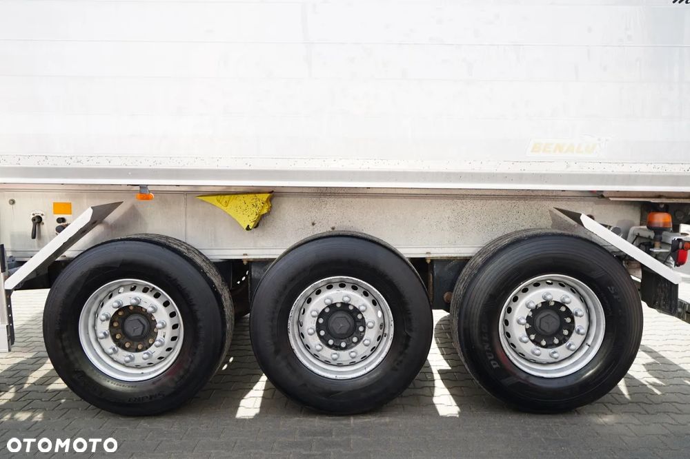 Benalu WYWROTKA / 27 m3 / ALUMINIOWA / OŚ PODNOSZONA / WAGA: 5 100 KG /  ELEKTRYCZNA PLANDEKA - 19