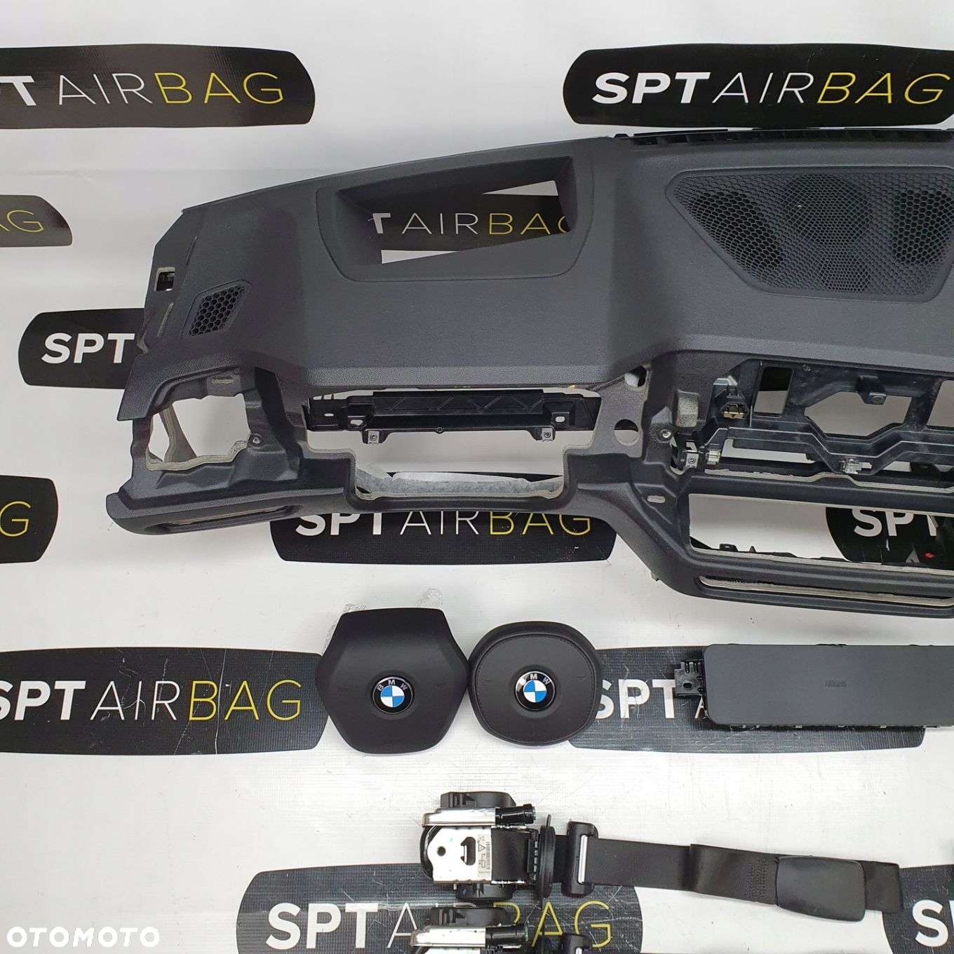BMW SERIA 3 G20 G21 SERIA 4 G22 G23 G26 DESKA ROZDZIELCZA KONSOLA KOKPIT PULPIT PODUSZKI AIRBAG AIR BAG PASY KIT SET - 2