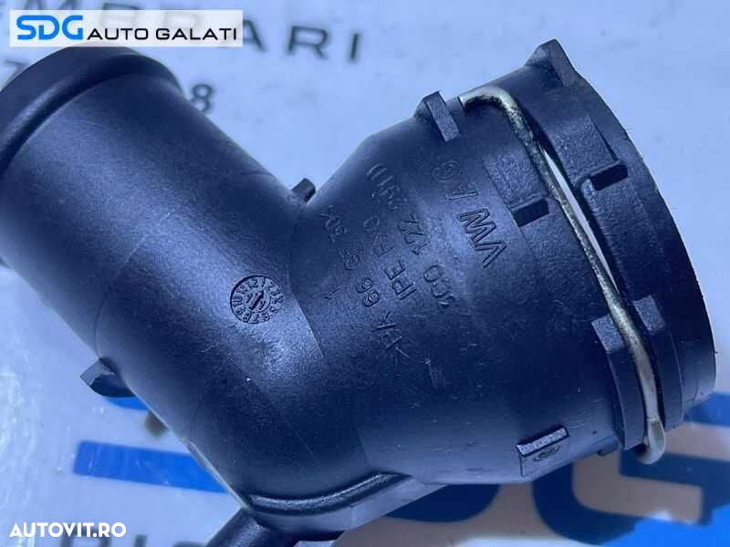 Cot Racord Cuplare Furtun Conducta Radiator Apa VW Golf 6 PLUS 2.0 TDI CBDA CBDB CBDC 2008 - 2014 Cod 3C0122291D - 2