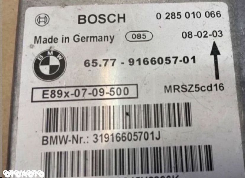 9166057 moduł sensor airbag Bmw 3 e90 e91 e92 1 e81 e87 x1 - 2