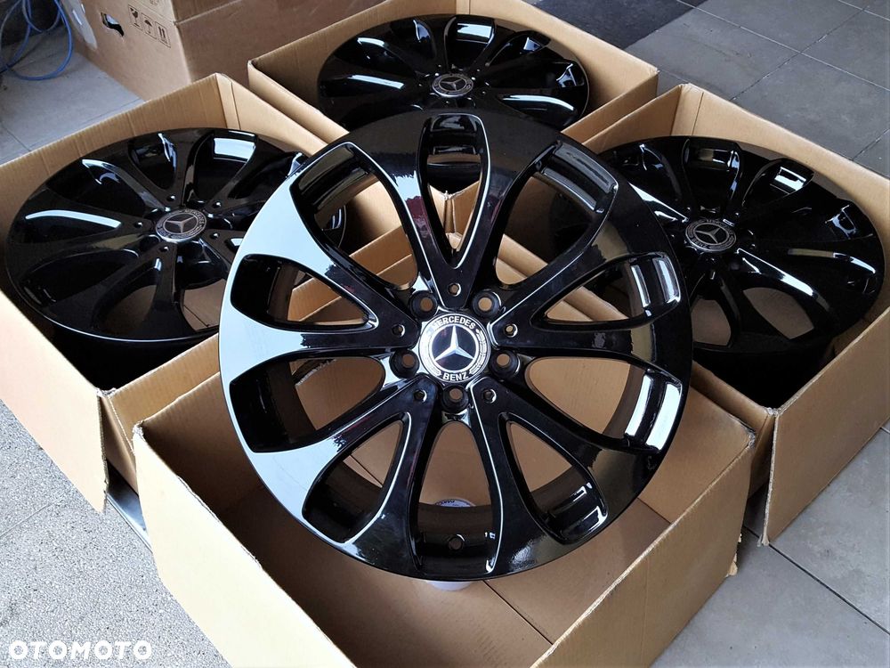 Alufelgi 17 5x112 Czarne Mercedes C E S V CLA CLK GLK GLC ML Vito 608# - 3