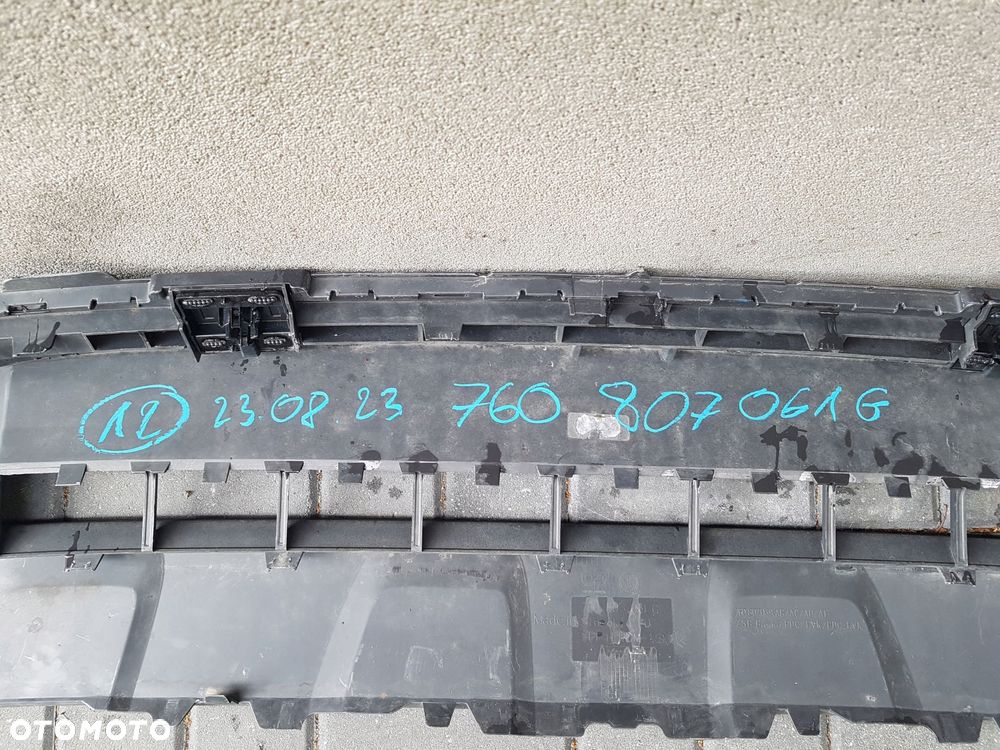 vw touareg 17^ spoiler zderzak przód 760807061g - 3