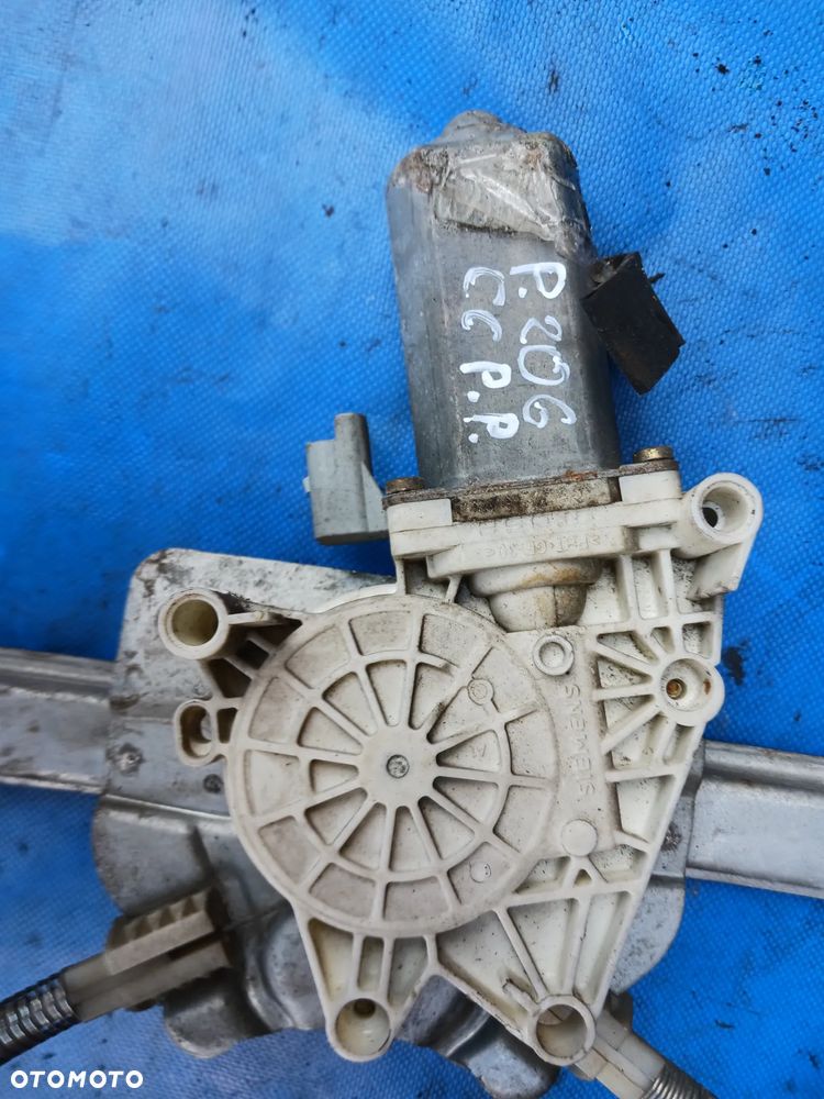 Podnośnik mechanizm podnoszenia szyby Peugeot 206 CC Cabrio przód przedniej tył tylnej prawej prawa tylna uchylnej pasażera kierowcy - 17