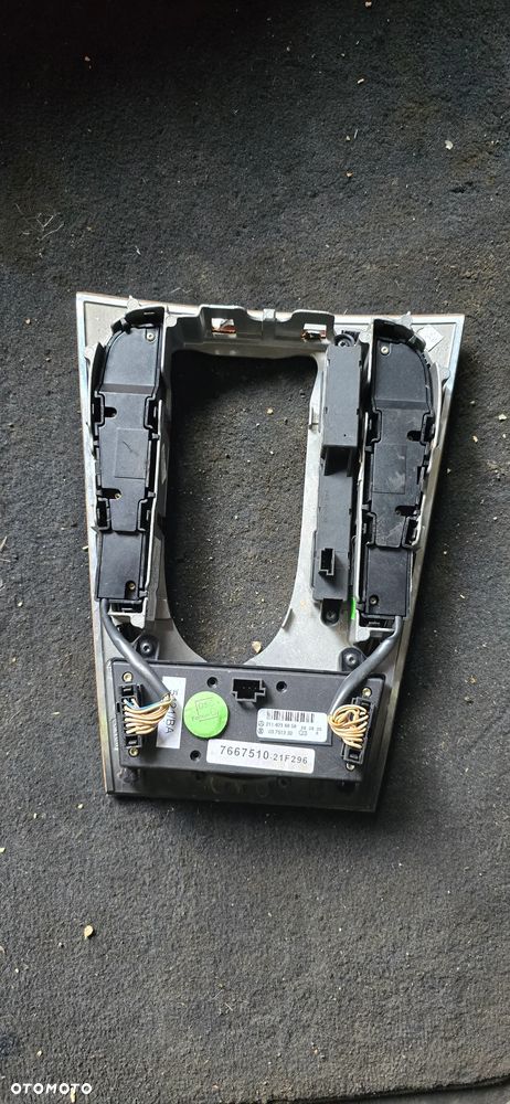 Ramka dekor biegów przełącznik Webasto Mercedes E Klasa W211 2118216858 2118205210 - 2