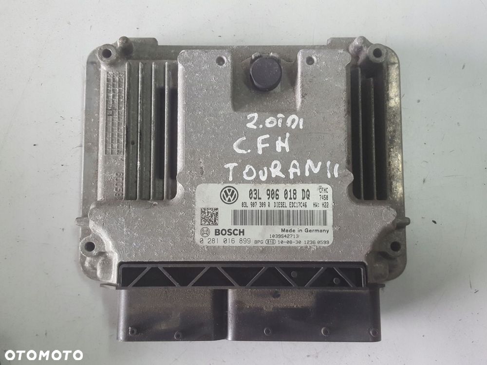VW TOURAN 2 II 10-15r 2.0 TDI CFH KOMPUTER SILNIKA 03L906018DQ - 1