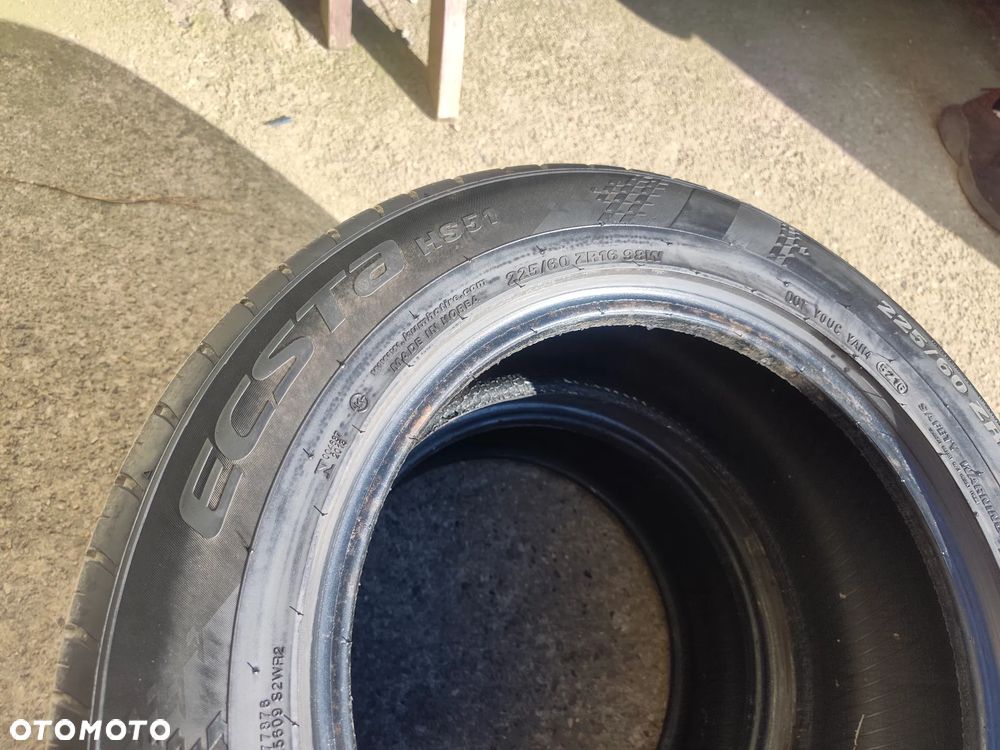 225/60R16 98W Opony Letnie Lato Kumho Ecsta HS51 Legnica ALU-RAD 6mm 225/60 - 5