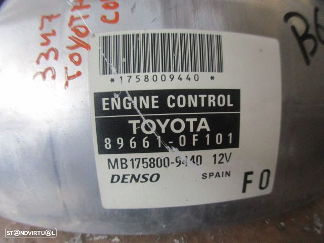Centralina 896610F101 TOYOTA COROLLA 2 VERSO FASE 2 2007 2.2 D4D 136CV 5P PRETO ORIGINAL - 4