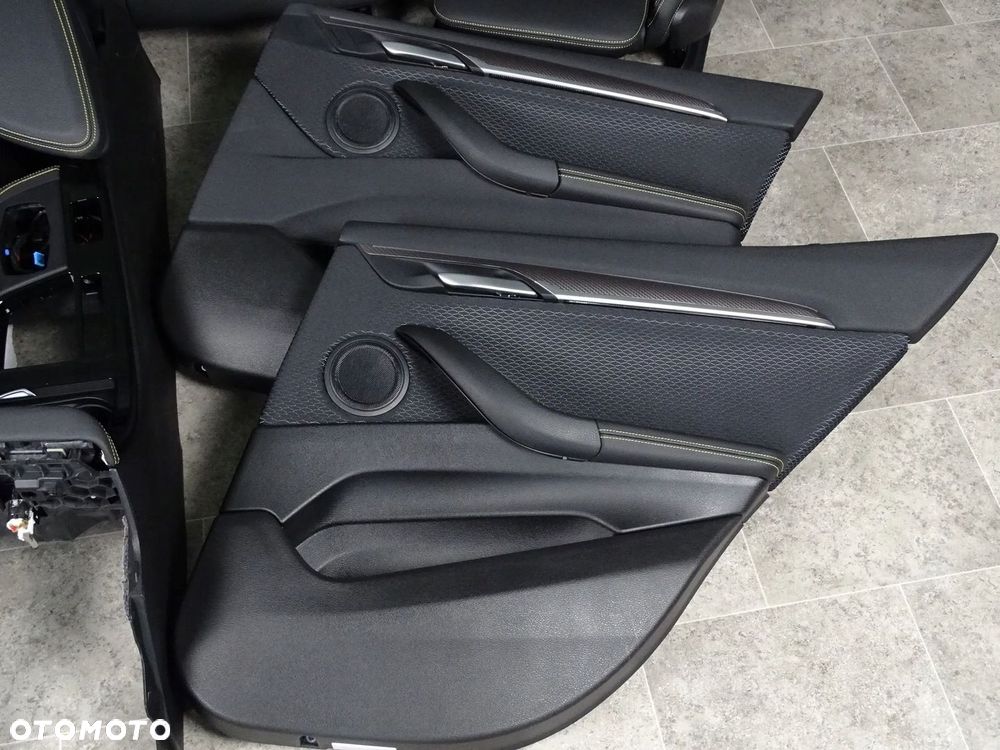 FOTELE KANAPA BOCZKI WNĘTRZE ŚRODEK BMW F39 X2 M-PAKIET ŻÓŁTA NIĆ SKÓRA NEW - 8