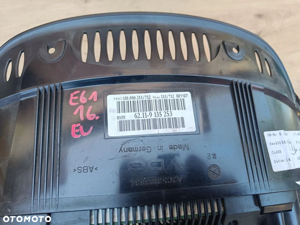 BMW E60 E61 2.5D 3.0D AUTOMAT DIESEL LICZNIK ZEGARY EUROPA 9135253 - 3