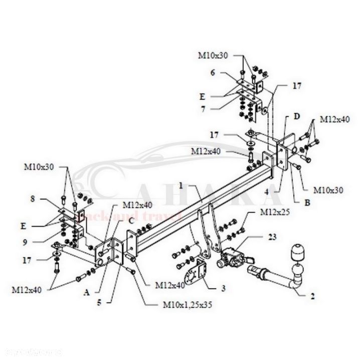 Hak Holowniczy Automat Do Mazda 626 Ge Hatchback 1991-1997 - 3