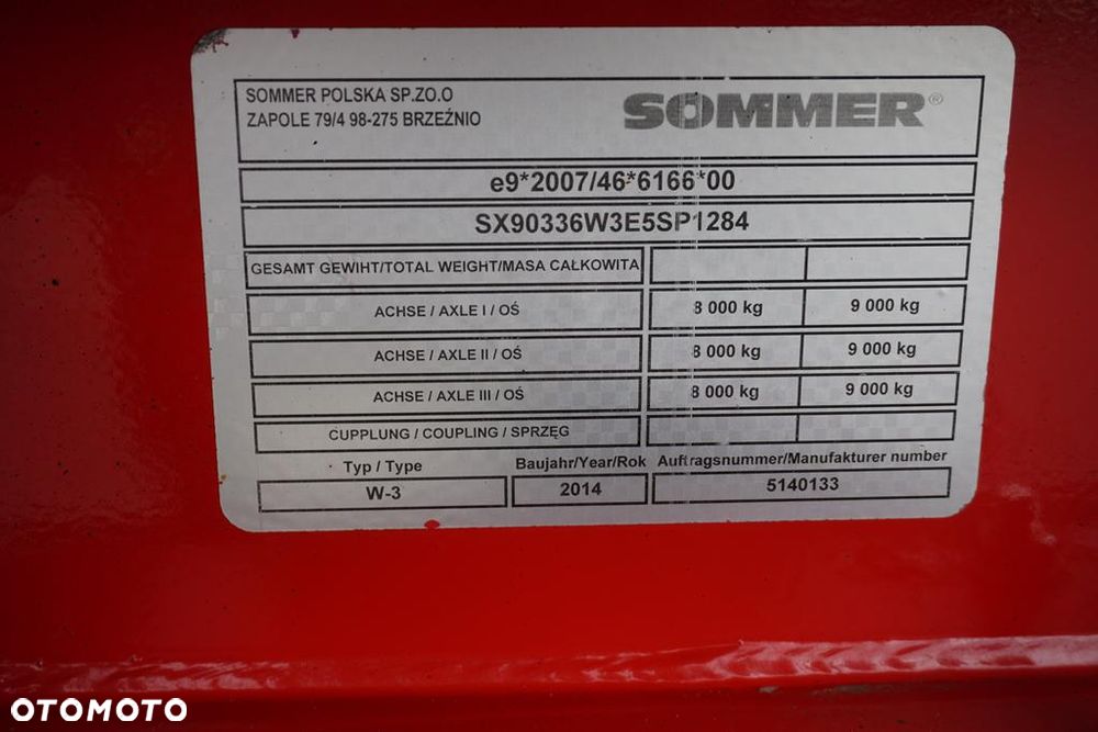 Sommer CYSTERNA SPOZYWCZA / 28 475 LITRÓW / 4 KOMOROWA /  WEBASTO / POMPA - 11