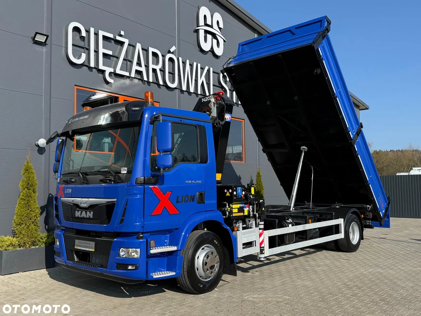 MAN TGM TGL 15.250 / E6 / wywrotka 3-S + HMF żuraw z pilotem / HDS dzwig kran crane kiper kipper - 22