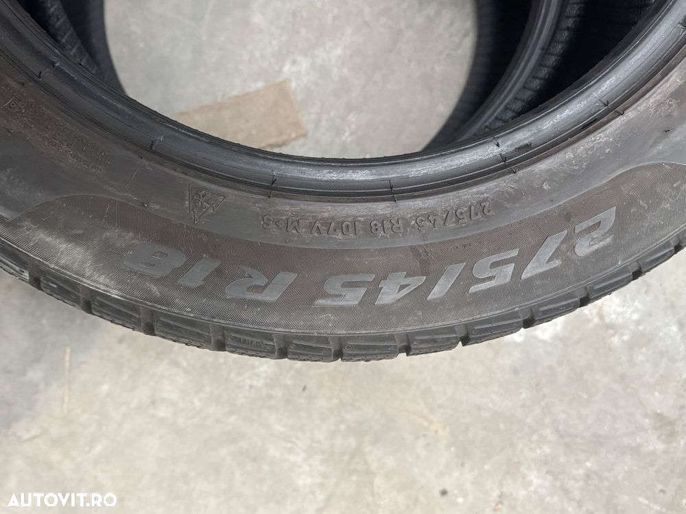 Vând 2 anvelope 275/45/18 Pirelli de iarnă ca noi - 4