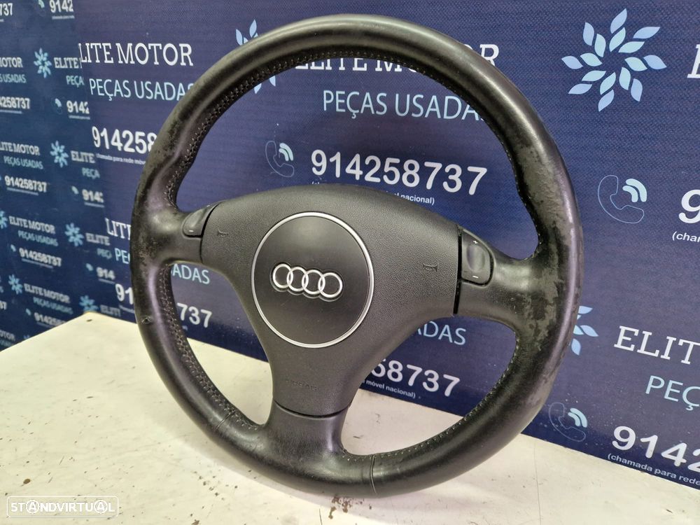 Volante usado pele com airbag AUDI A4 B6 PATILHAS - 1